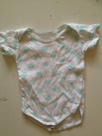 n°4 : body blanc et vert 1.50€