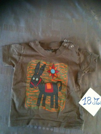 n°12 : t-shirt marron 1.50€