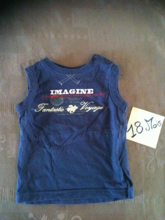 n°18 : t-shirt bleu 1.50€