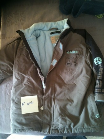 n°2 : manteau intérieur polaire 12€