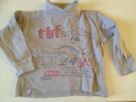 n°6 : pull gris clair à 4.20€